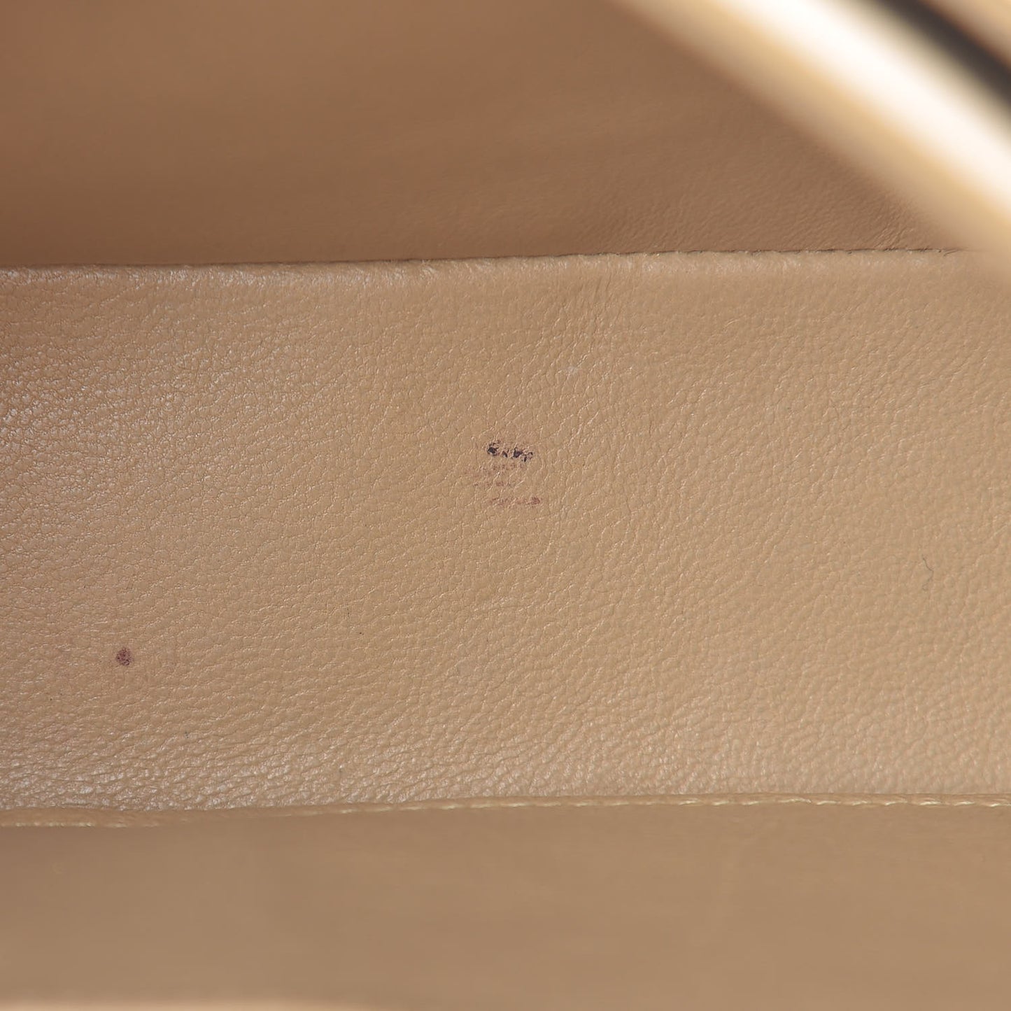 Lambskin Quilted Medium Double Flap Beige