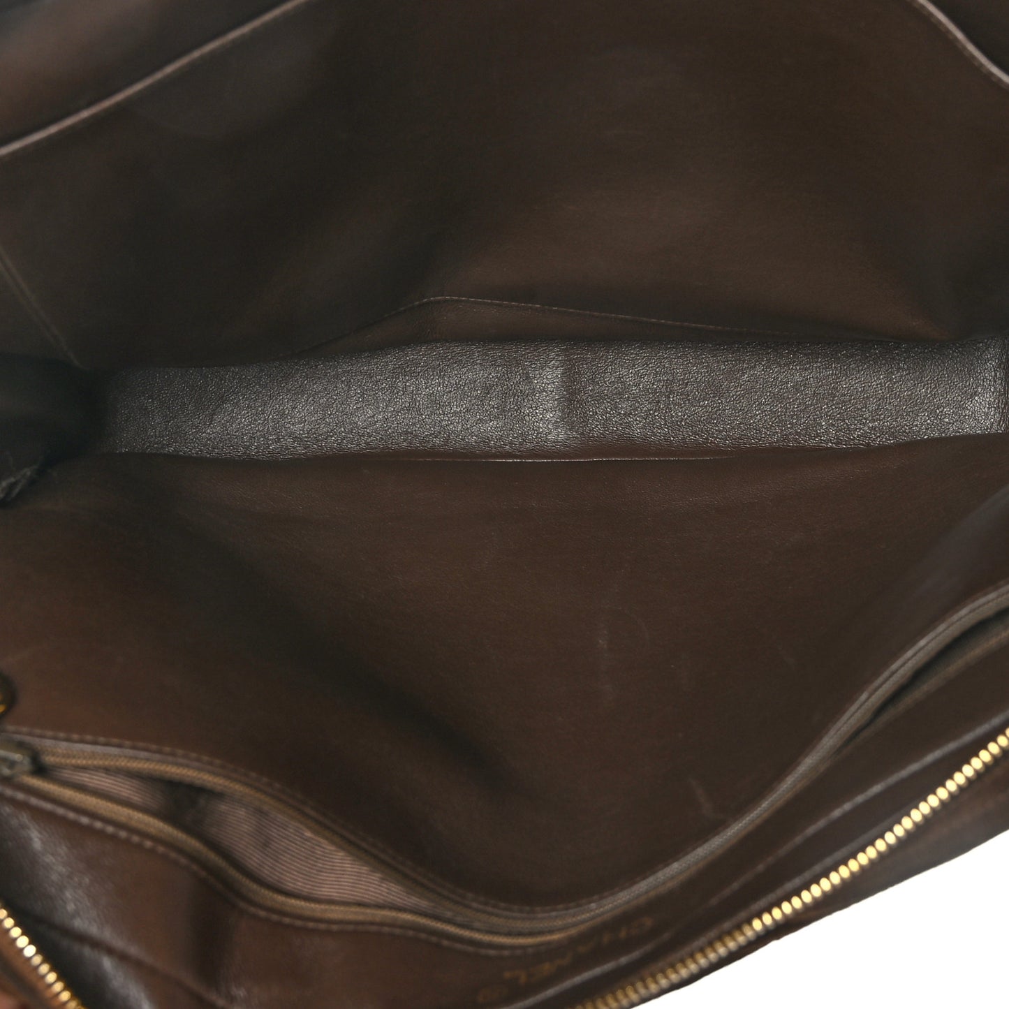 Suede Quilted Shoulder Bag Brown