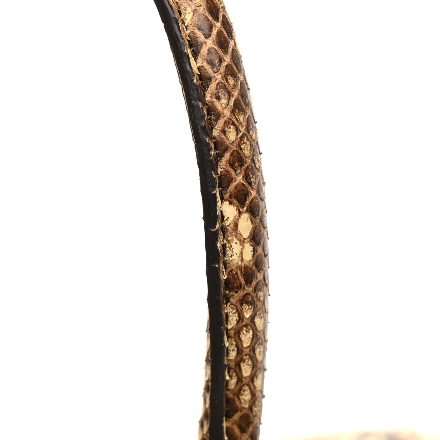Snakeskin Mini Luggage Beige