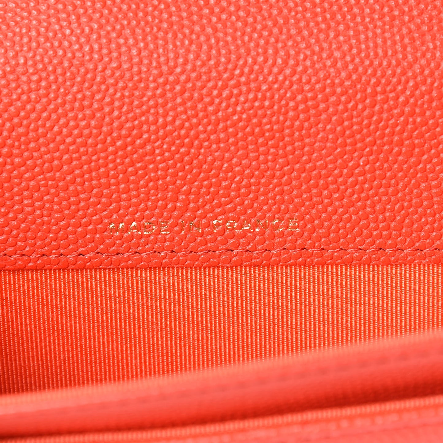 Caviar Quilted Flap Card Holder Red