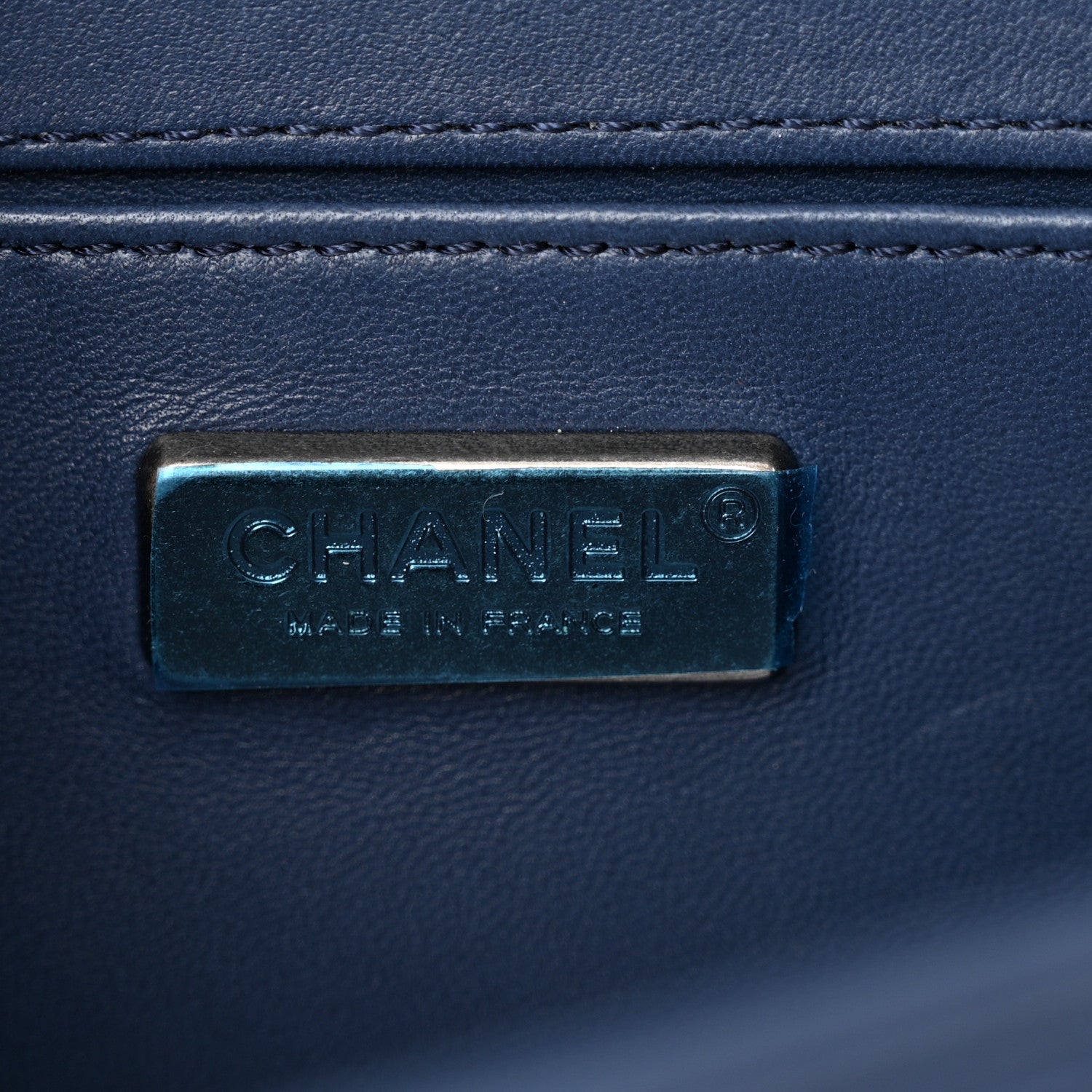 Chanel Lizard Calfskin Small Boy Flap Blue 6 of 11