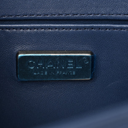 Chanel Lizard Calfskin Small Boy Flap Blue 6 of 11
