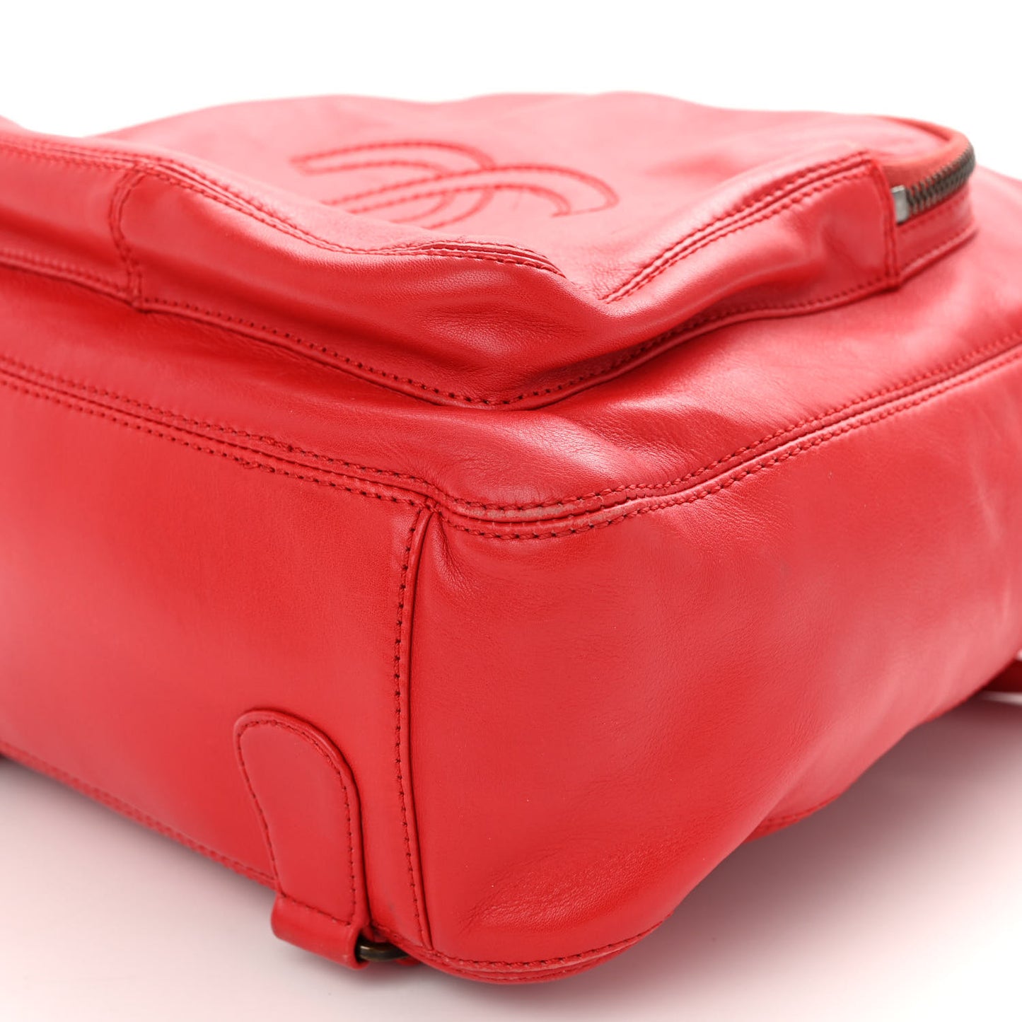 Lambskin CC Timeless Backpack Red