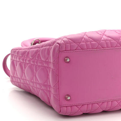 Christian Dior Lambskin Cannage Medium Lady Dior Pink 8 of 9