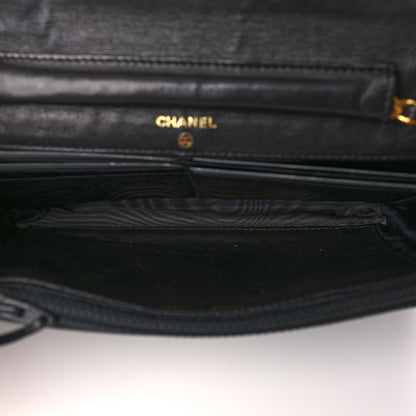 Chanel Patent Timeless CC Wallet On Chain WOC Black 4 of 11