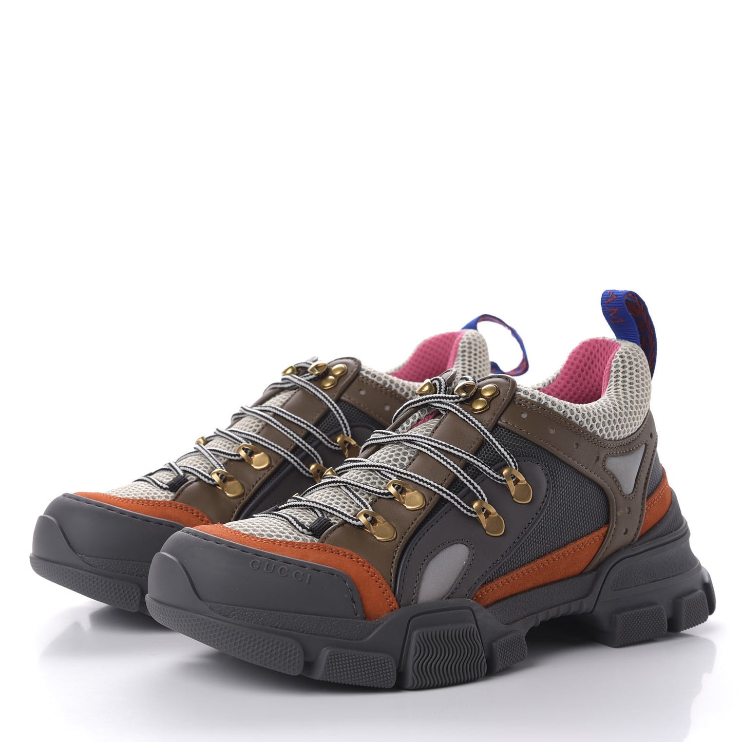 X SEGA Mesh Canvas Calfskin Womens Flashtrek Sneakers 38 White Box Pink Ardesia Loess