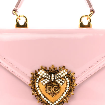 Dolce & Gabbana Patent Small Devotion Envelope Top Handle Bag Pink 7 of 15