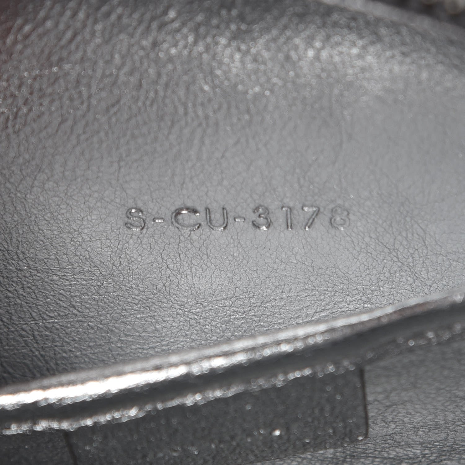 Celine Laminated Lambskin Nano Luggage Silver 6 of 7