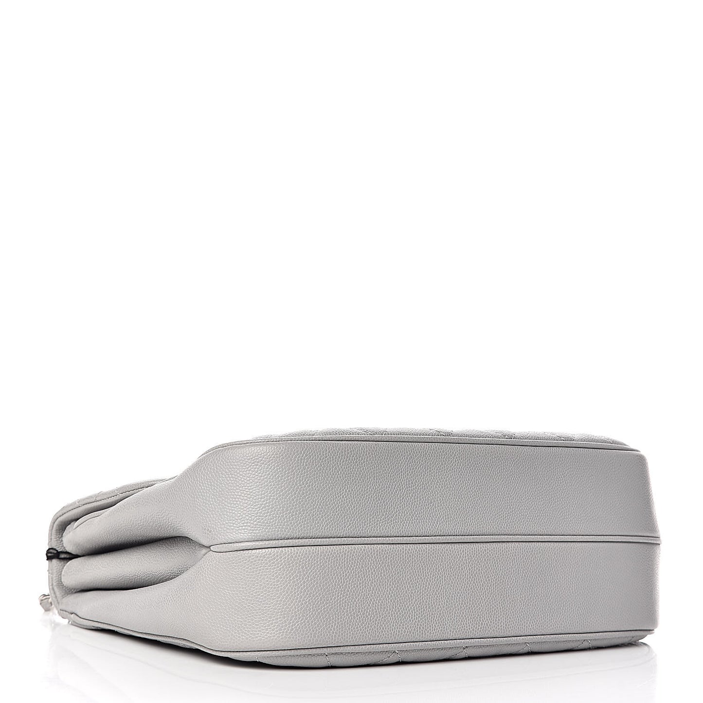 Caviar Quilted Large Urban Companion Flap Grey