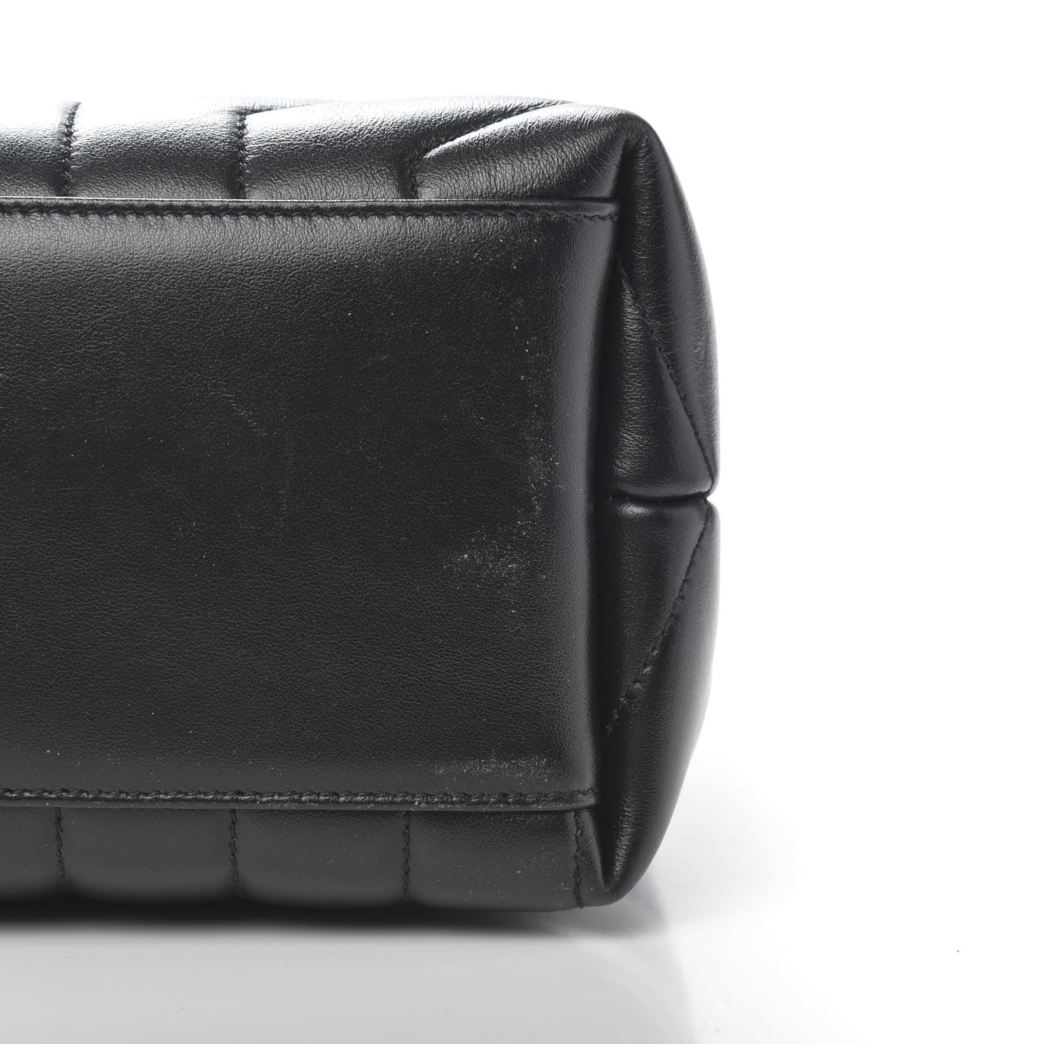 Saint Laurent Calfskin Y Quilted Monogram Medium Loulou Chain Satchel Black 2 of 12