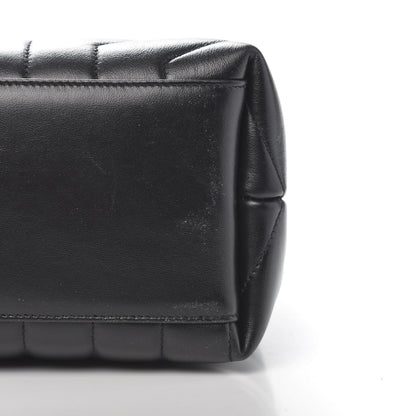 Saint Laurent Calfskin Y Quilted Monogram Medium Loulou Chain Satchel Black 2 of 12
