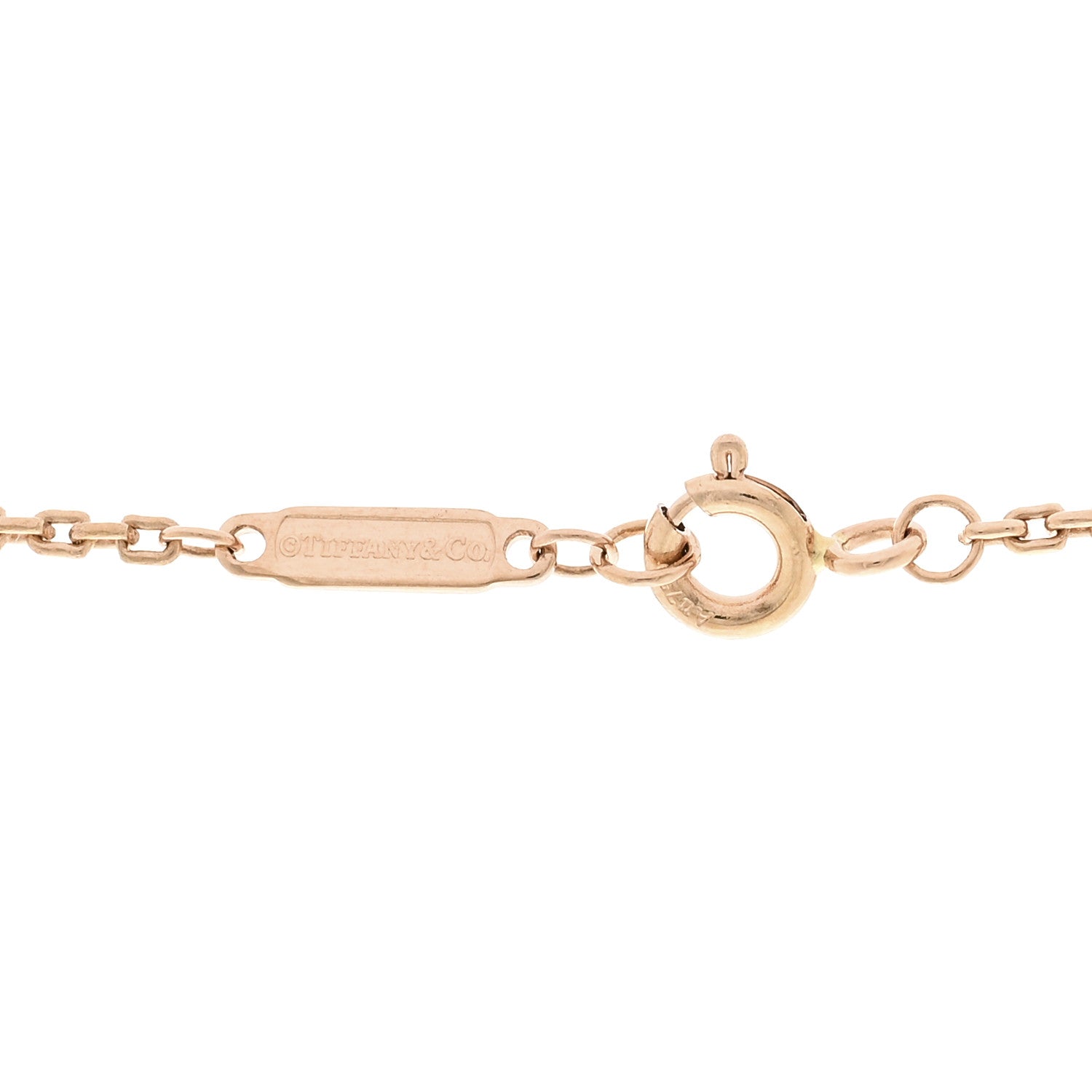 Tiffany 18K Rose Gold Hardwear Link Pendant Necklace 5 of 6