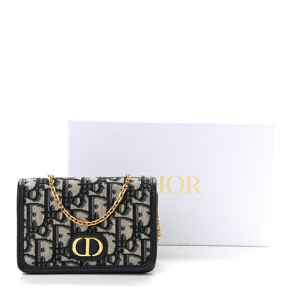 Christian Dior Oblique Nano 30 Montaigne Pouch Blue 10 of 10