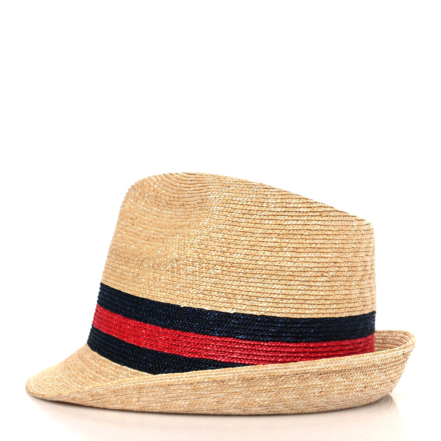 Gucci Abaca Straw Web Fedora Hat L 3 of 9