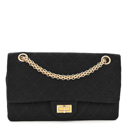 Chanel Jersey Quilted 2.55 Reissue 226 Flap Black 1 of 10