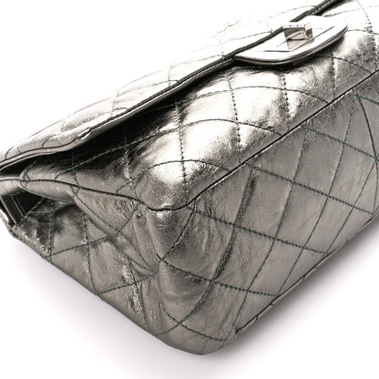 Chanel Metallic Aged Calfskin Quilted 2.55 Reissue 227 Flap Dark Green 9 of 11