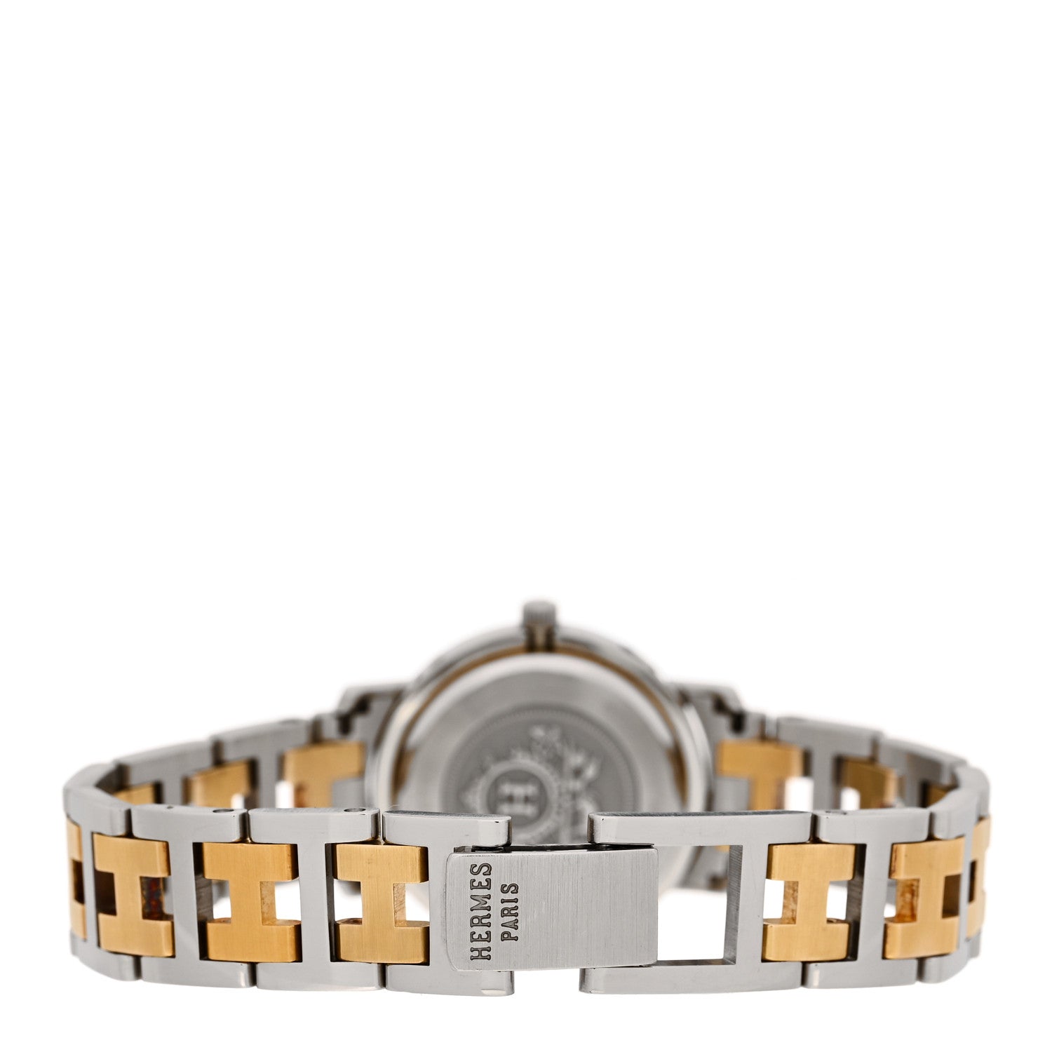Hermes Stainless Steel 24mm Clipper Quartz Watch Gold 3 of 4
