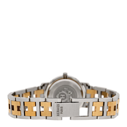 Hermes Stainless Steel 24mm Clipper Quartz Watch Gold 3 of 4