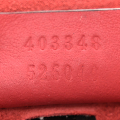 Gucci GG Supreme Monogram Suede Cudu Medium Dionysus Shoulder Bag Beige Ebony Vulcanic Red 7 of 16