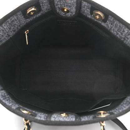 Chanel Lurex Boucle Small Deauville Tote Black 5 of 12