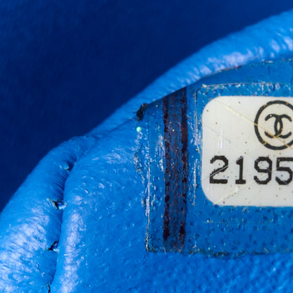 Chanel Caviar Quilted Jumbo Double Flap Bright Blue 8 of 11