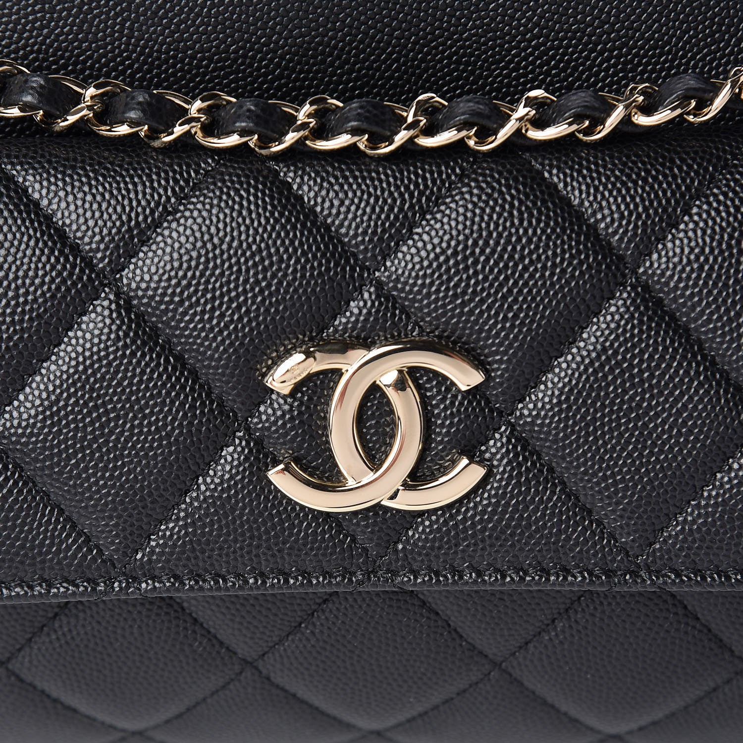 Chanel Caviar Quilted Small In & Out Camera Case Black 8 of 11