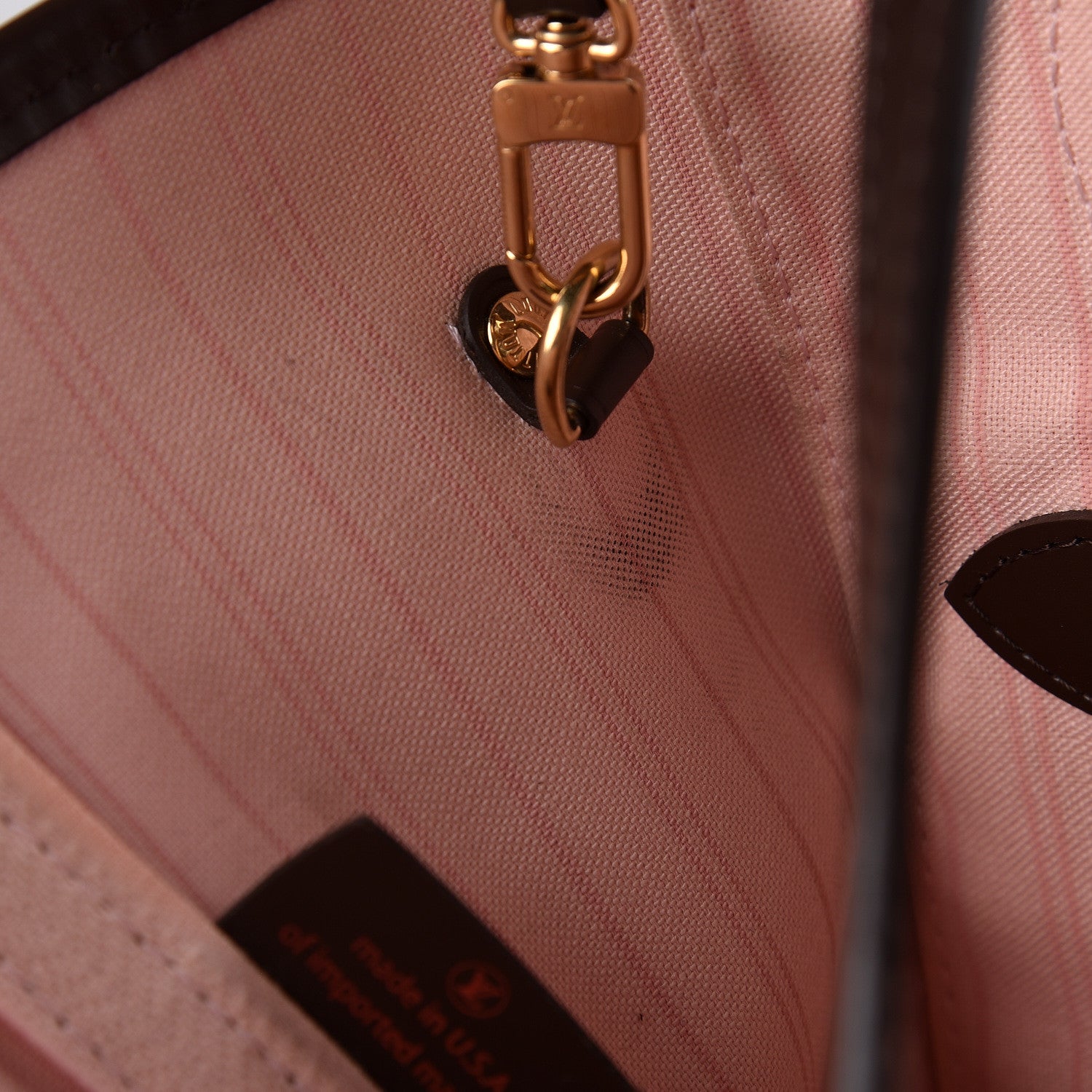 Louis Vuitton Damier Ebene Neo Neverfull MM Rose Ballerine 16 of 18