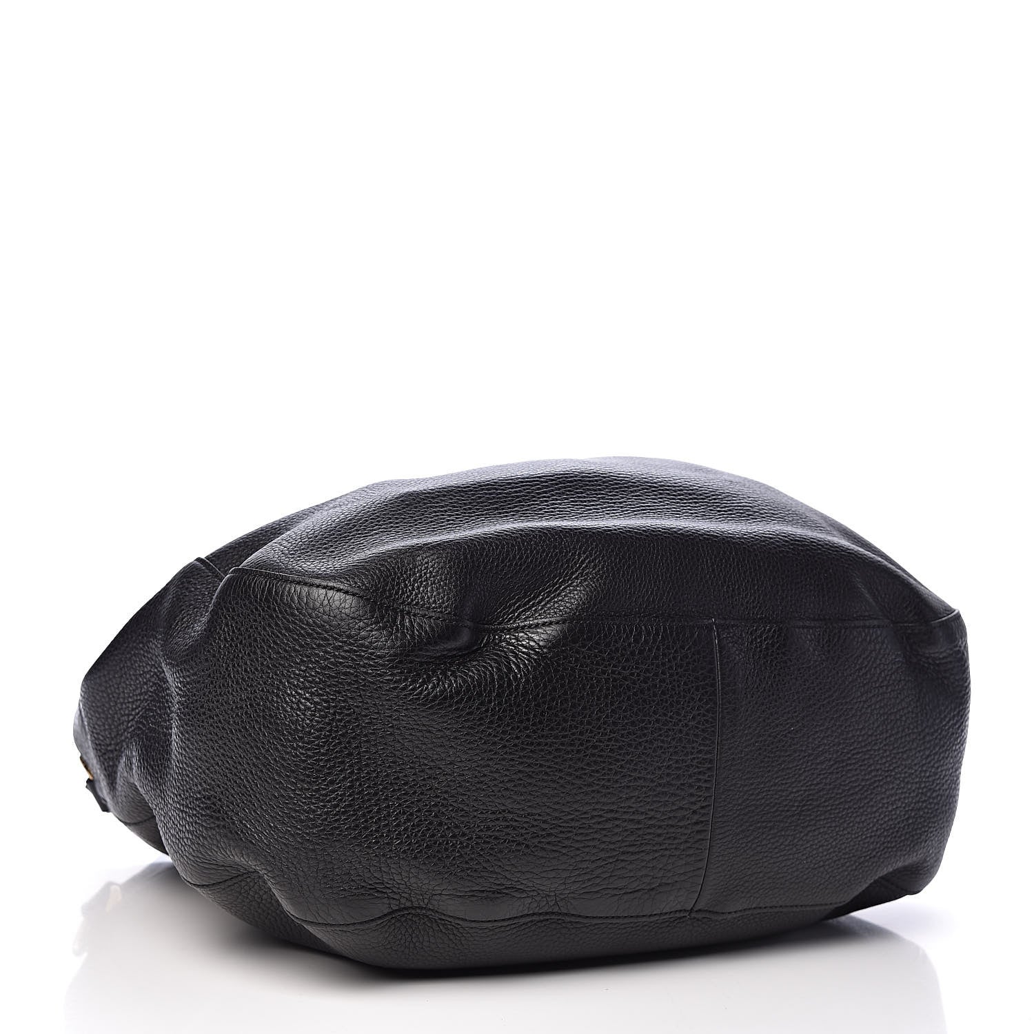Gucci Pebbled Calfskin Medium Twill Shoulder Bag Black 4 of 10