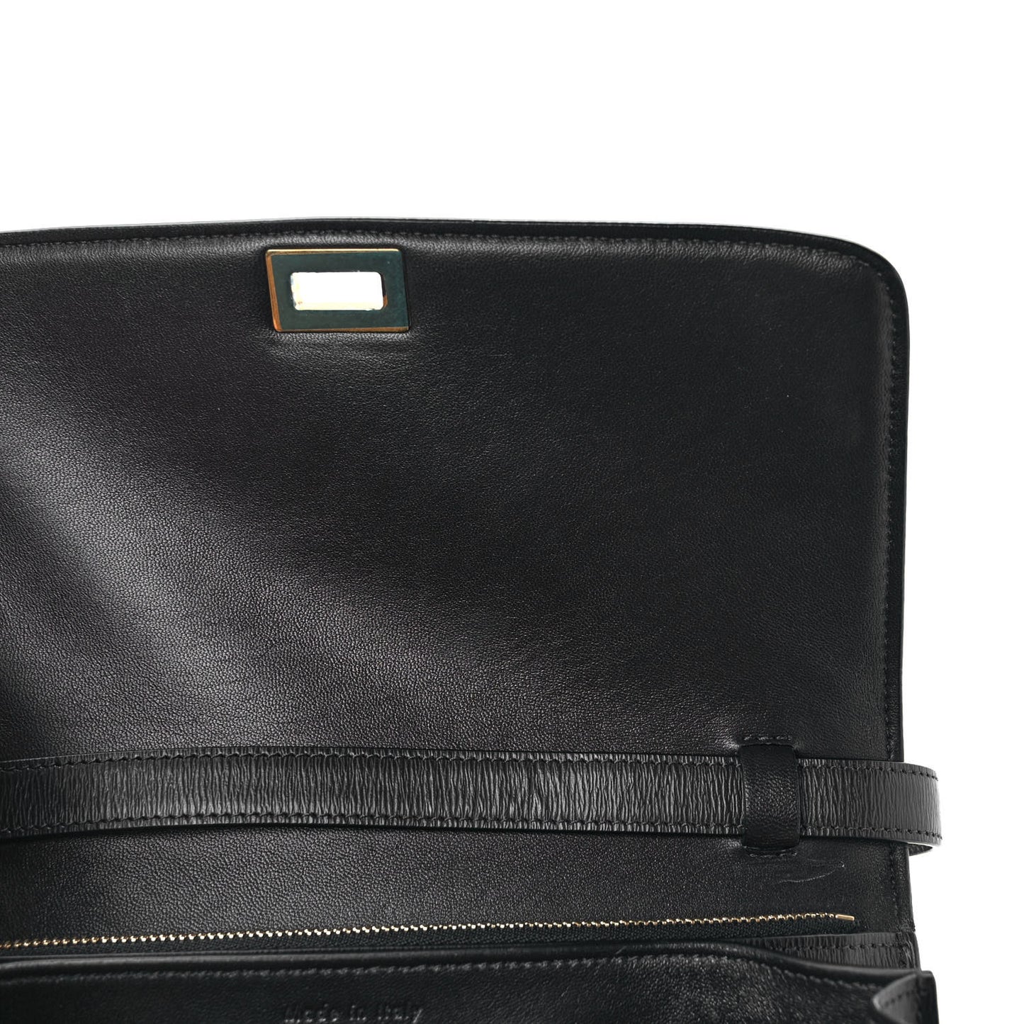 Liege Calfskin Medium Classic Box Flap Bag Black