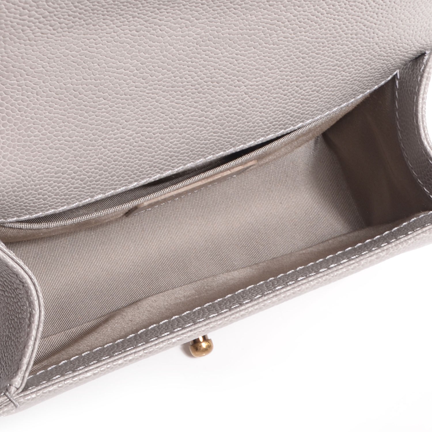 Chanel Caviar Quilted Small Boy Flap Light Grey 5 of 9
