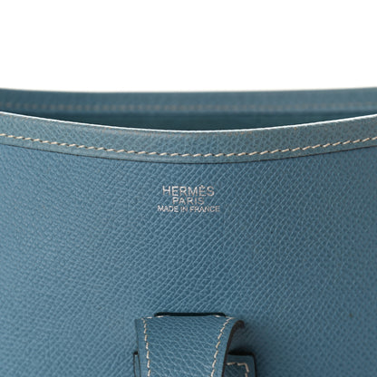 Hermes Epsom Evelyne GM Blue Jean 6 of 9