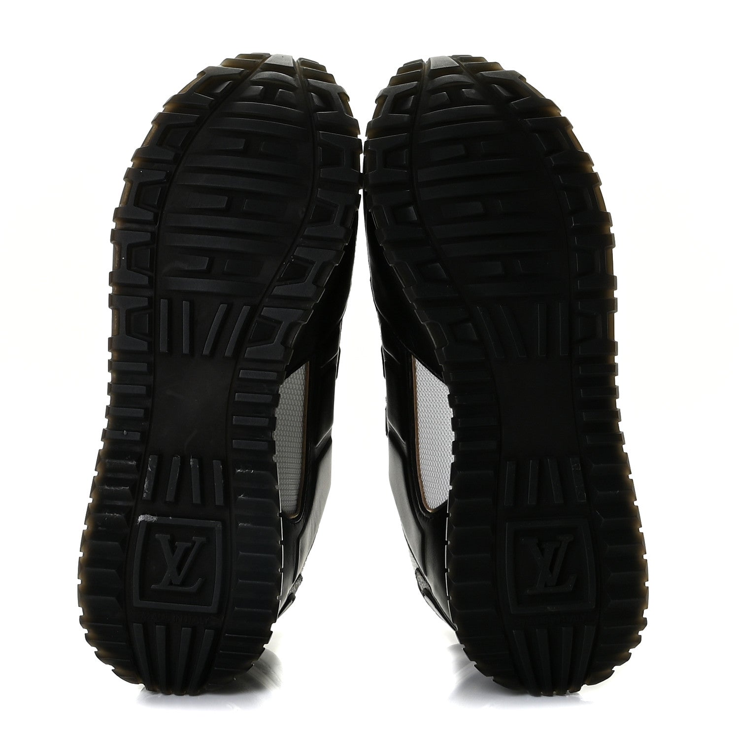 Louis Vuitton Calfskin Monogram Run Away Sneakers 35 Black 6 of 14