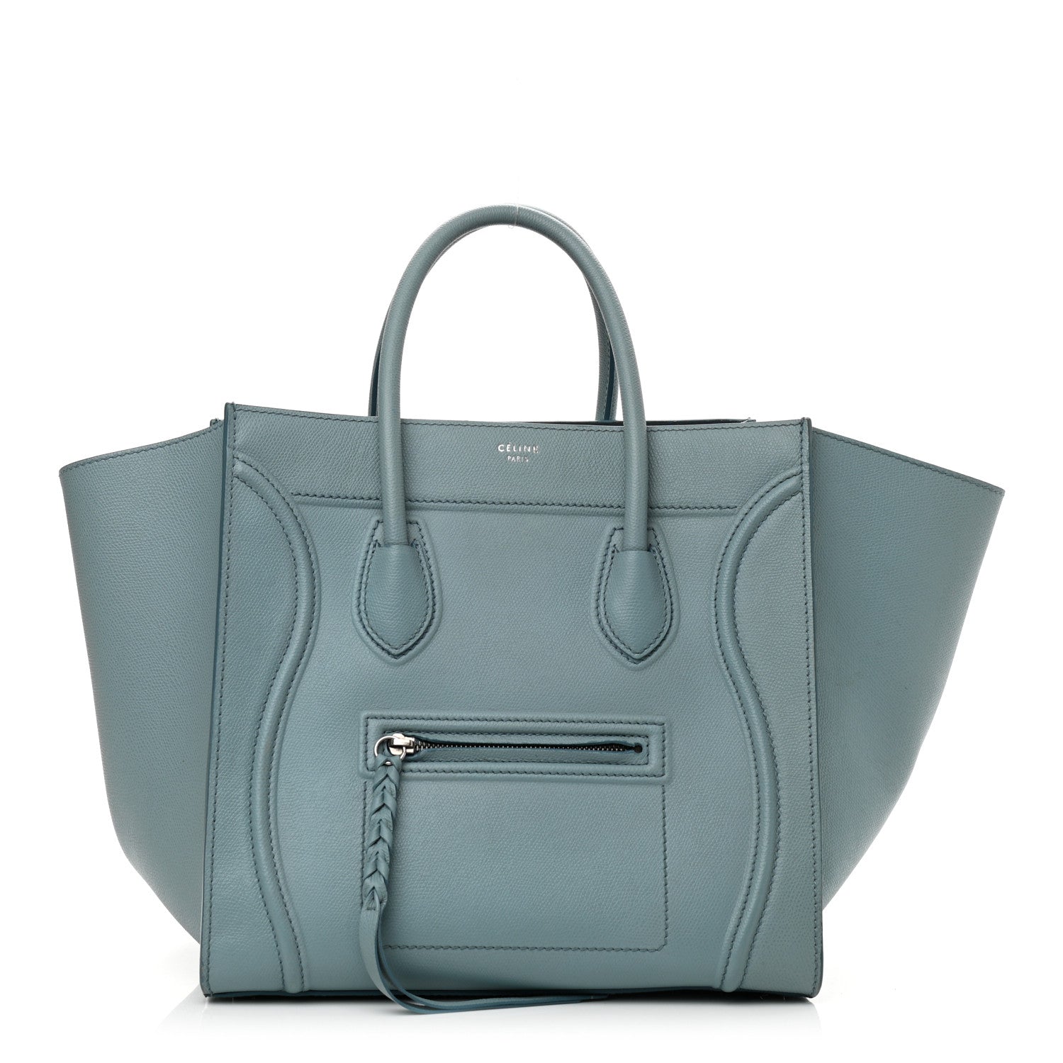 Celine Supple Calfskin Medium Phantom Luggage Slate Blue 1 of 18