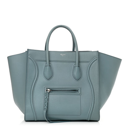 Celine Supple Calfskin Medium Phantom Luggage Slate Blue 1 of 18