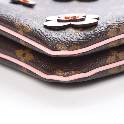 Louis Vuitton Monogram Blooming Flowers Double Zip Pochette 9 of 11
