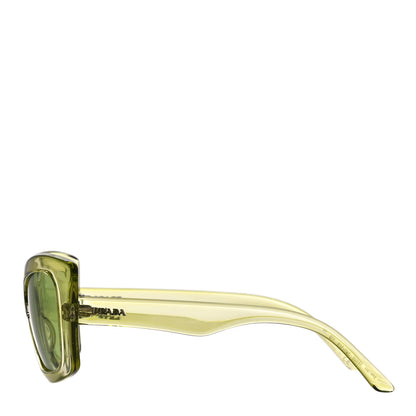 Prada Cat Eye Sunglasses SPR 19M Transparent Green 2 of 6