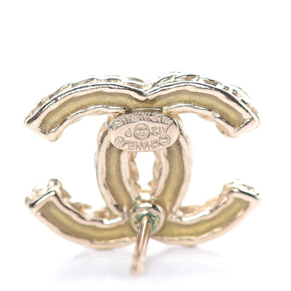 Chanel Crystal CC Earrings Light Gold 3 of 6
