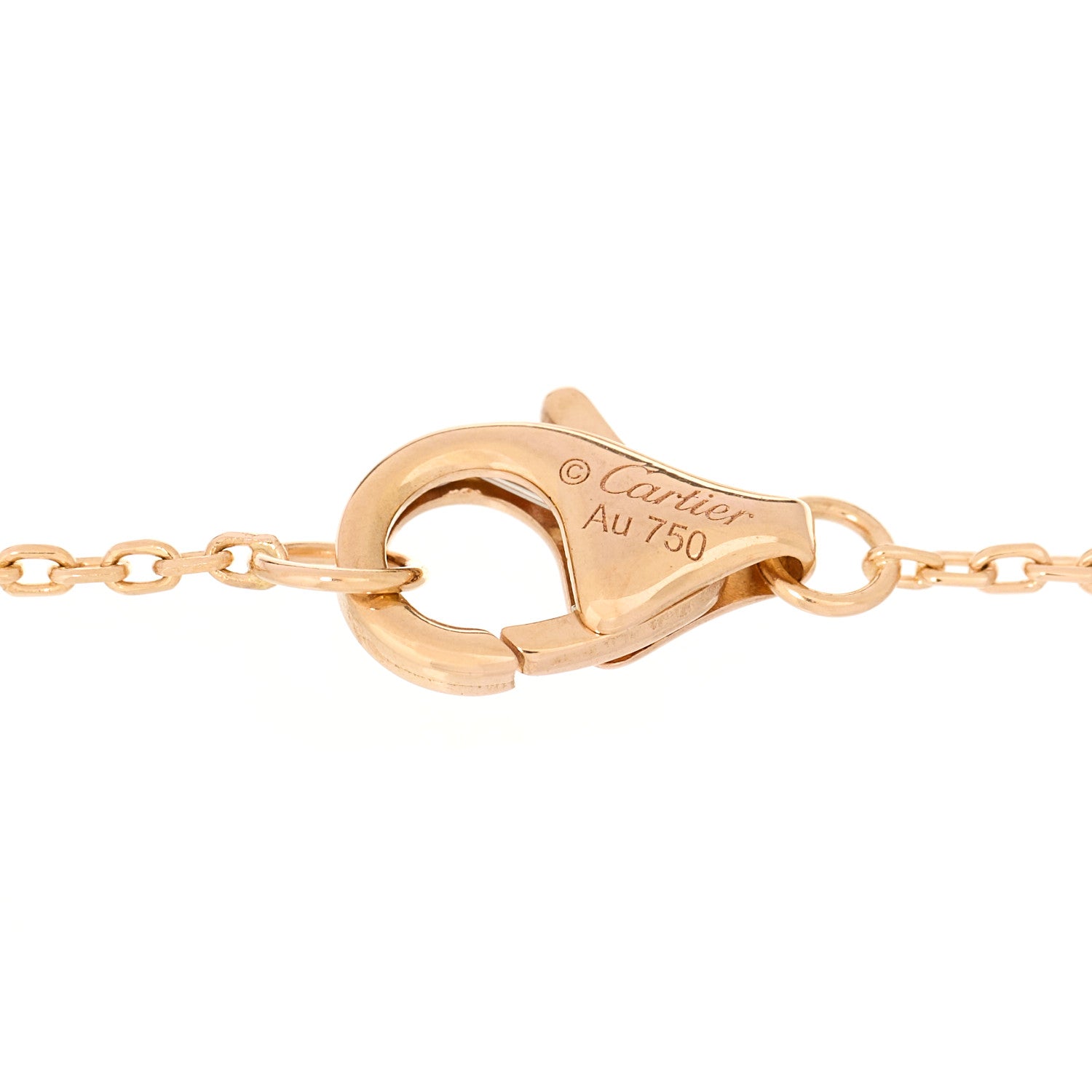 Cartier 18K Pink Gold Diamond Malachite Amulette de Cartier Bracelet 3 of 3