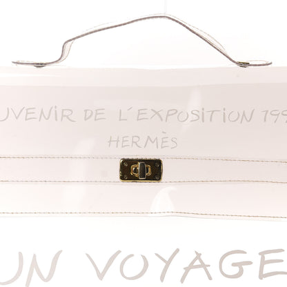 Hermes Vinyl Souvenir De L'Exposition Kelly Transparent 9 of 9