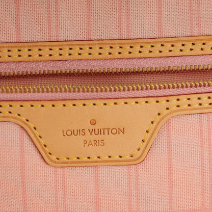 Louis Vuitton Damier Azur Neo Neverfull MM Rose Ballerine 8 of 9