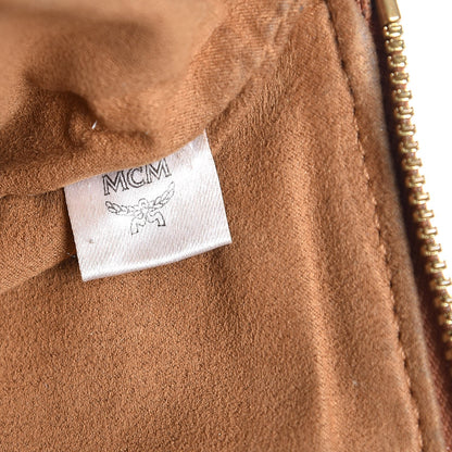 MCM Visetos Medium Liz Reversible Shopper Tote Cognac 15 of 20