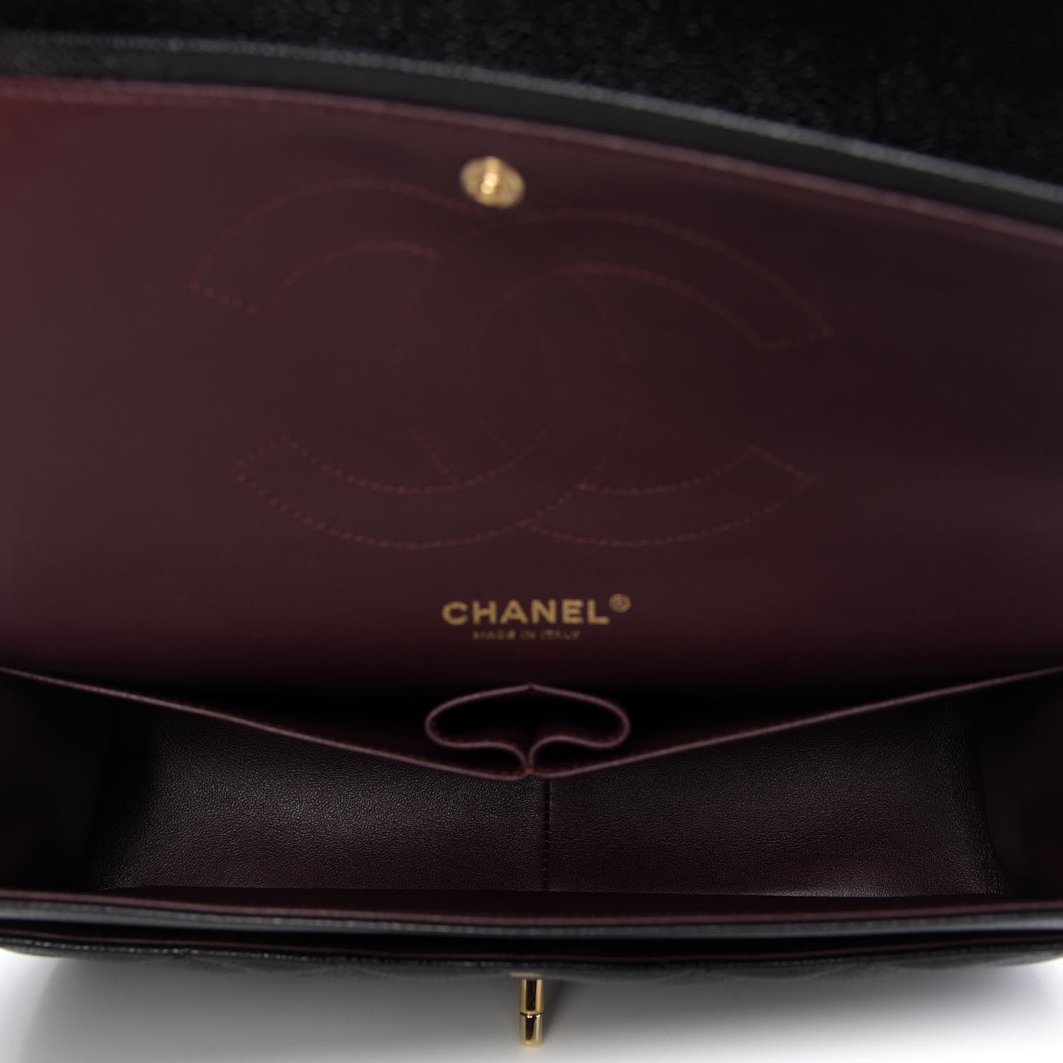 Chanel Caviar Quilted Jumbo Double Flap Black 10 of 11