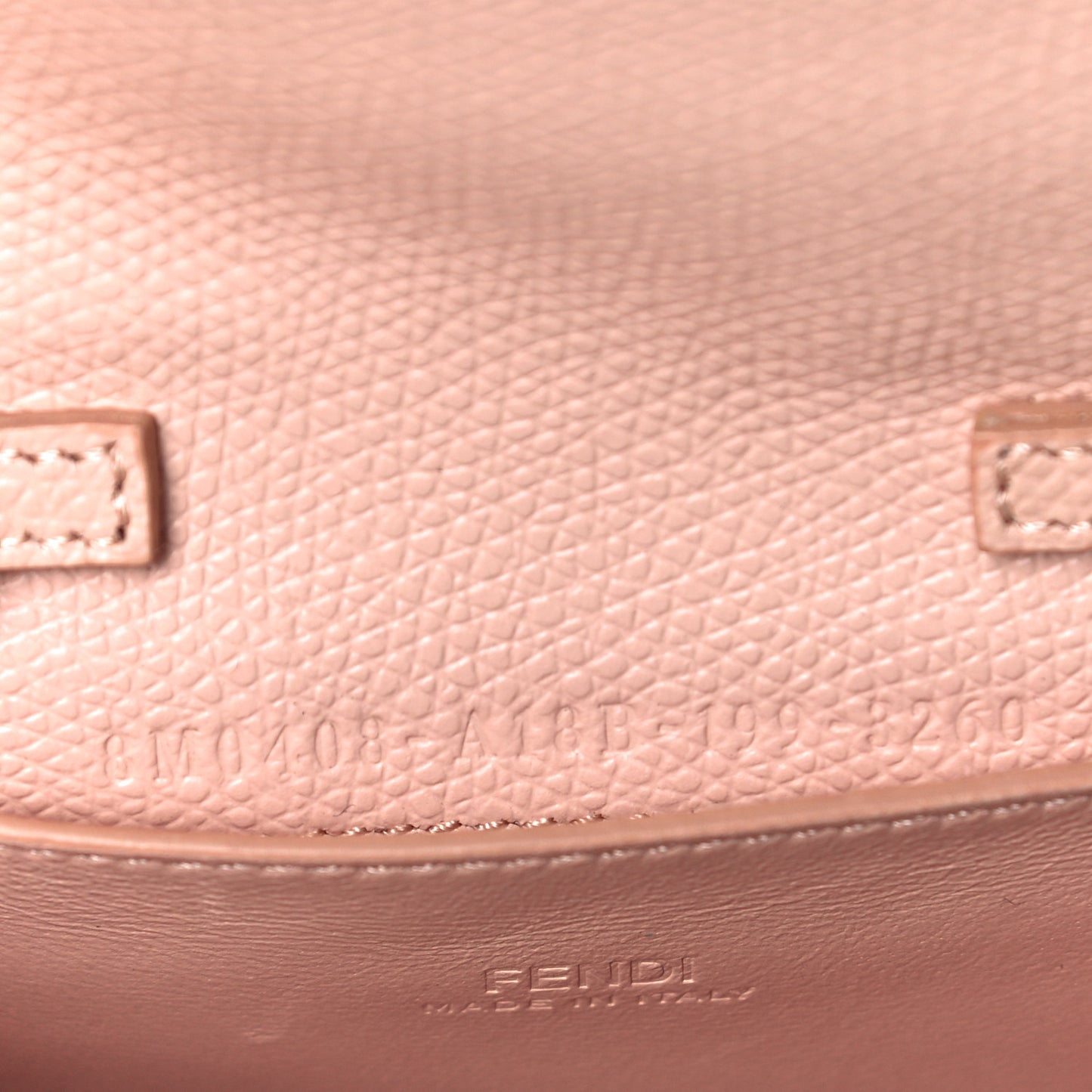 Vitello Cruise F is Fendi Geometric Flap Wallet on Chain Light Rose
