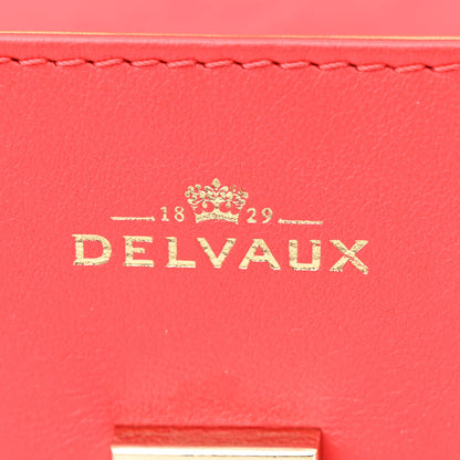 Delvaux Calfskin MM Tempete Satchel Coral 7 of 15