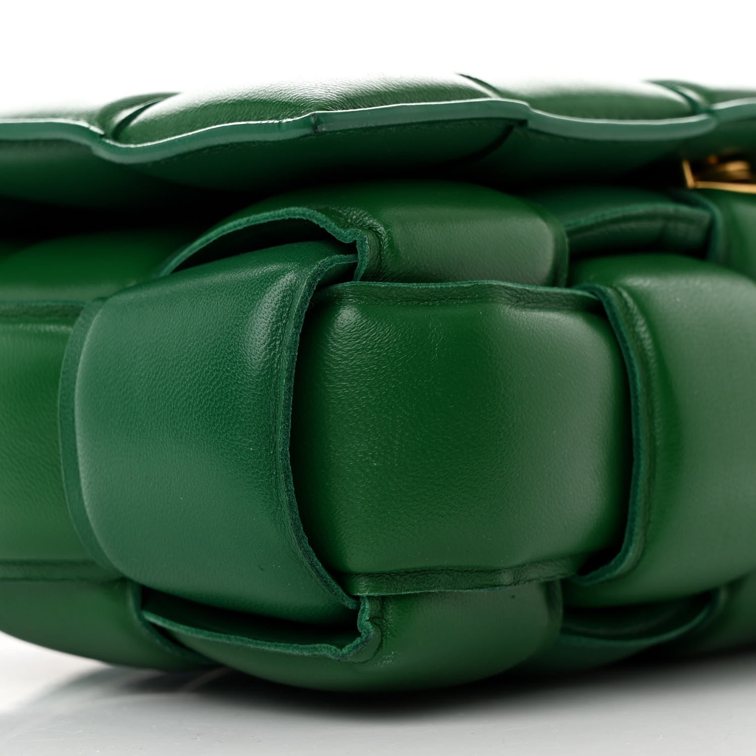 Bottega Veneta Nappa Maxi Intreccio Padded Cassette Crossbody Bag Racing Green 9 of 12