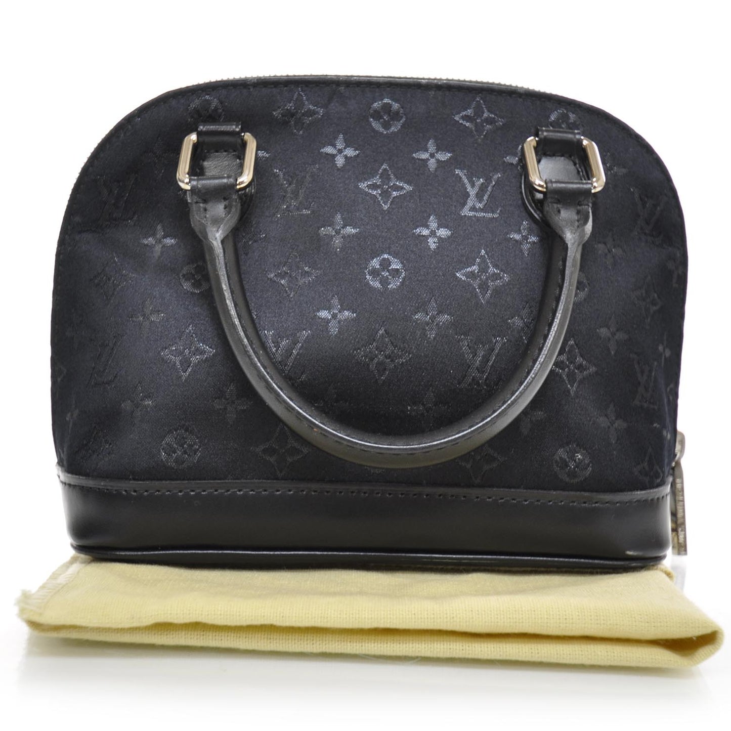 Satin Monogram Little Alma Black