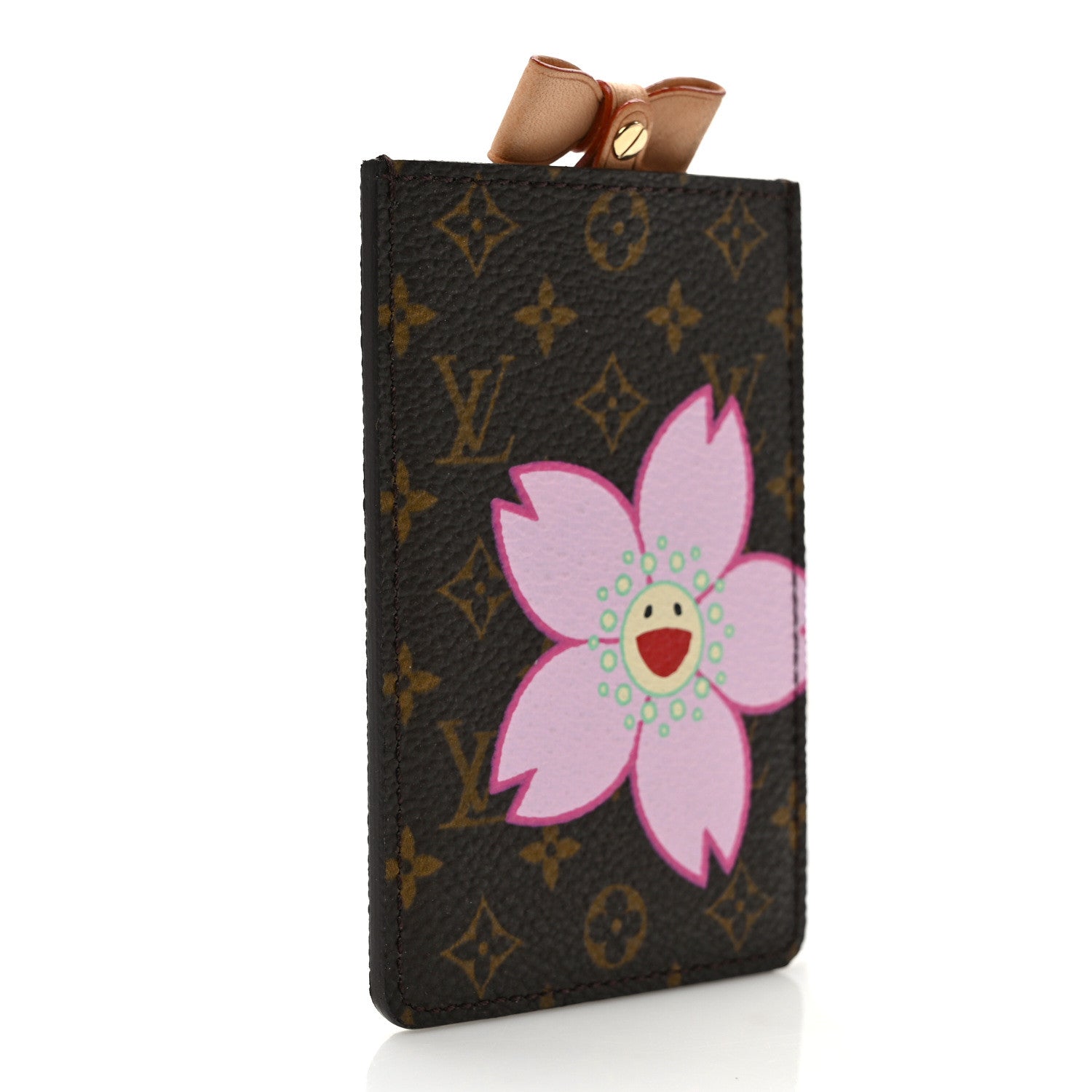 Louis Vuitton Monogram Cherry Blossom Mirror With Case Brown 3 of 6