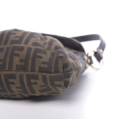 Fendi Zucca Small Chef Shoulder Bag Tobacco 10 of 10