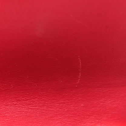 Chloe Calfskin Crocodile Embossed Mini C Double Carry Dusky Red 6 of 8