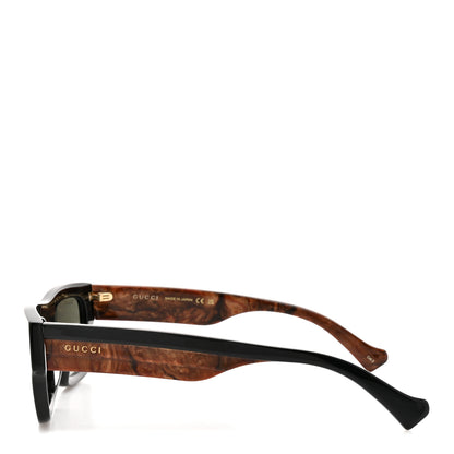 Gucci Acetate Rectangle Frame Web Sunglasses GG1301S Brown 3 of 8